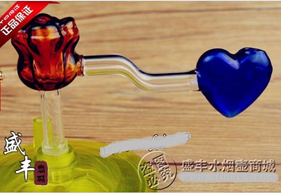 

Free shipping wholesale Hookah Accessories - Hookah accessories [Rose] heart burn pot, color random delivery, large better