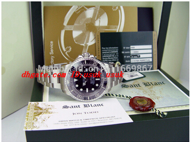 

Luxury Wristwatch New 44mm Automatic Black Ceramic - 116660 Sapphire Original Box File Mens Men's Watch Watches