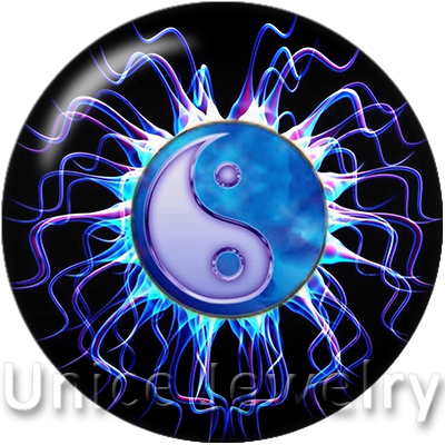 

AD1301022 12/18/20mm Snap On Charms for Bracelet Necklace Hot Sale DIY Findings Glass Snap Buttons Jewelry Neon Eight Diagrams Design noosa