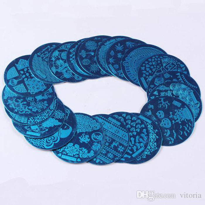 

DIY Nail Art Stamp Stamping Stainless Steel Image Plate Design Template freeshipping 60154