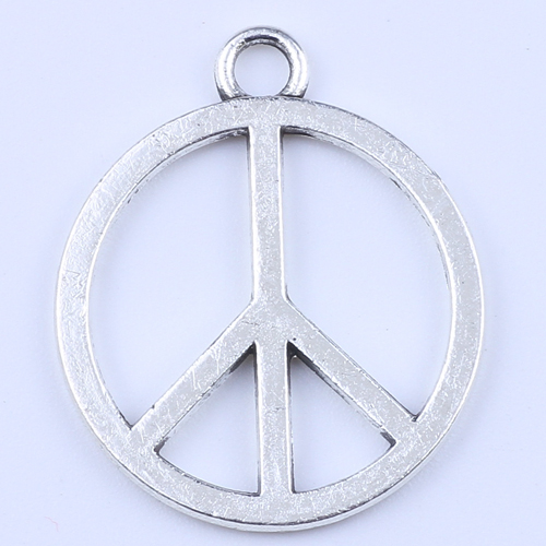2016 vente chaude argent / cuivre marque de paix pendentif fabrication bricolage bijoux pendentif fit collier ou bracelets charme 400pcs / lot 20