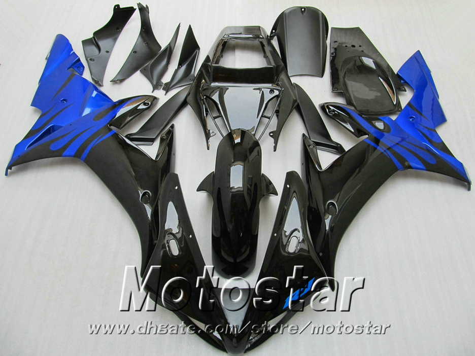 

Injection mold ABS full fairing kit for YAMAHA R1 2002 2003 blue black fairings set 02 03 yzf r1 LQ6, Same as the picture shows