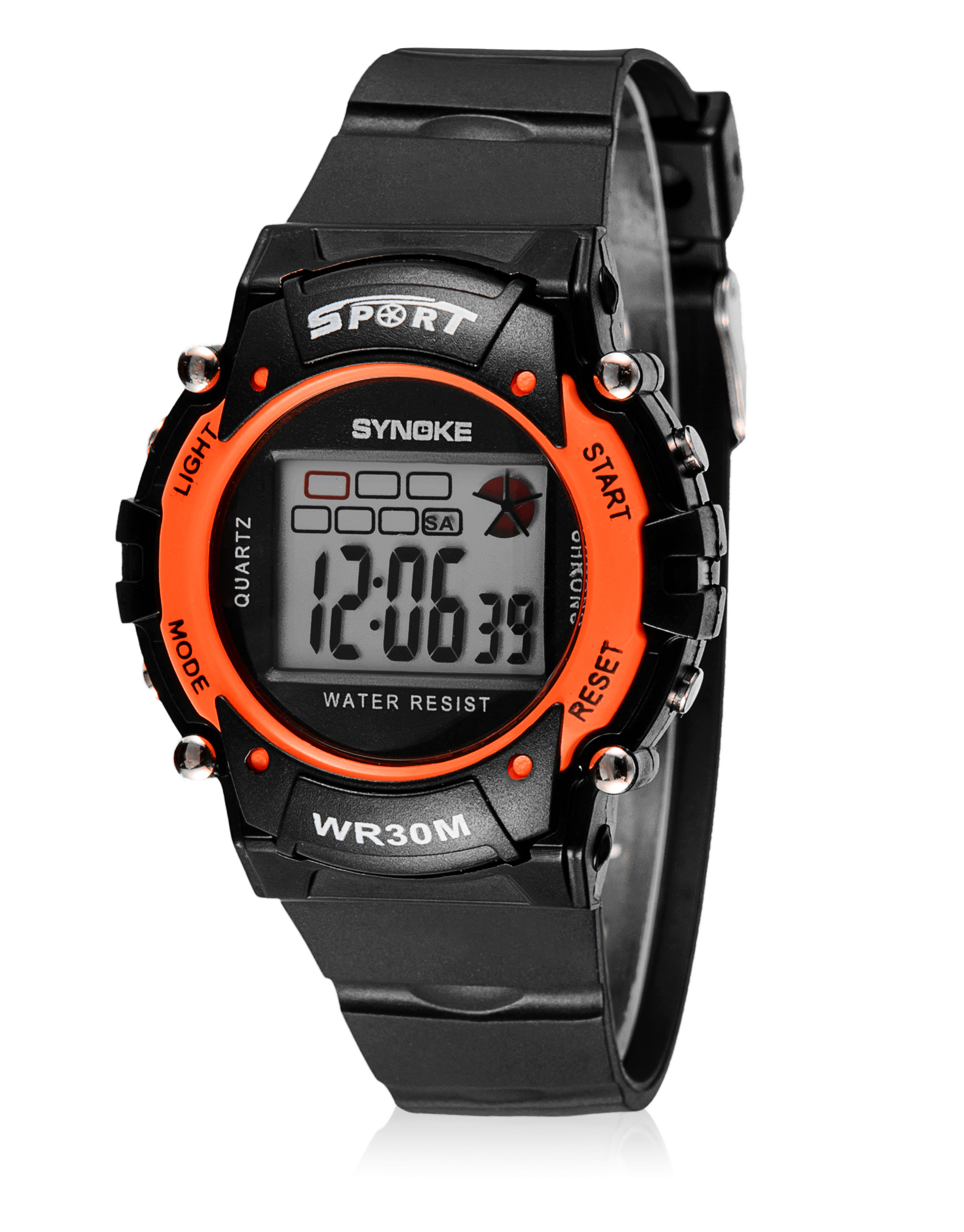 

New Arrivals Silicone Strap Waterproof Luminous Wrist Watch Digital Watch For Children Watch, Pink