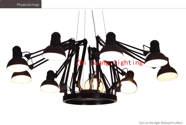 

Wonderland 6/9/12/16 Lights Black/Red/White Luxury Spider Chandelier Indoor Lighting Lamp Foyer Pendant Light Brand Designer