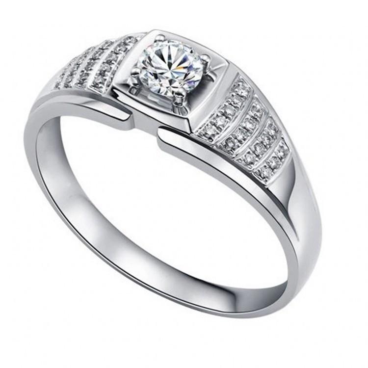 

Free Shipping Fine Men's Solid Sterling Solid 925 Silver Wedding Band Ring Jewelry wedding ring Lovers Gift Gemstone rings