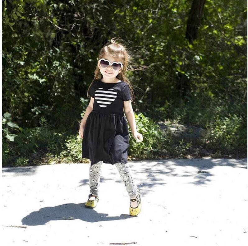 

Baby Girl Summer Striped Dress Girls Short Sleeve Skirts Kids Fashion Clothes Clothing Christmas Gift for a Children KE 012, As picture