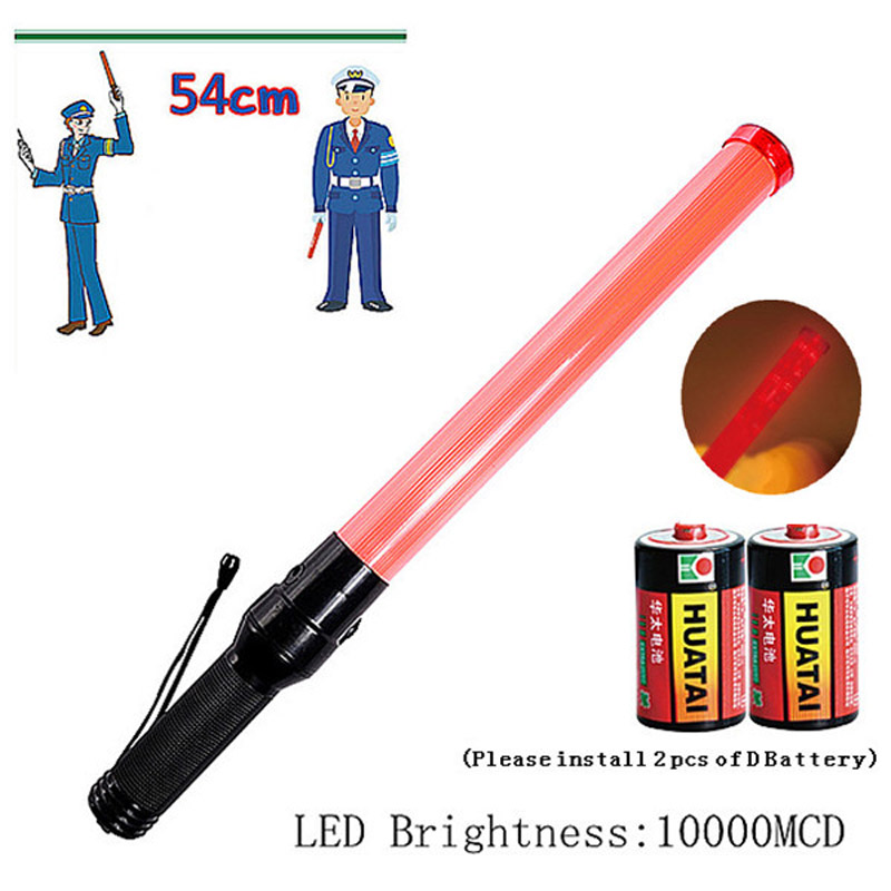 Outdoor Safety LED Traffic baton Safety Signal Warning Flashing at night Wand Ba