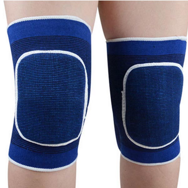

1 pair New Sponge Knee Wrap Support Brace Football Basketball Athletic Sport Knee Protection Pad Elastic 2 Color For Choose FG1511, Red