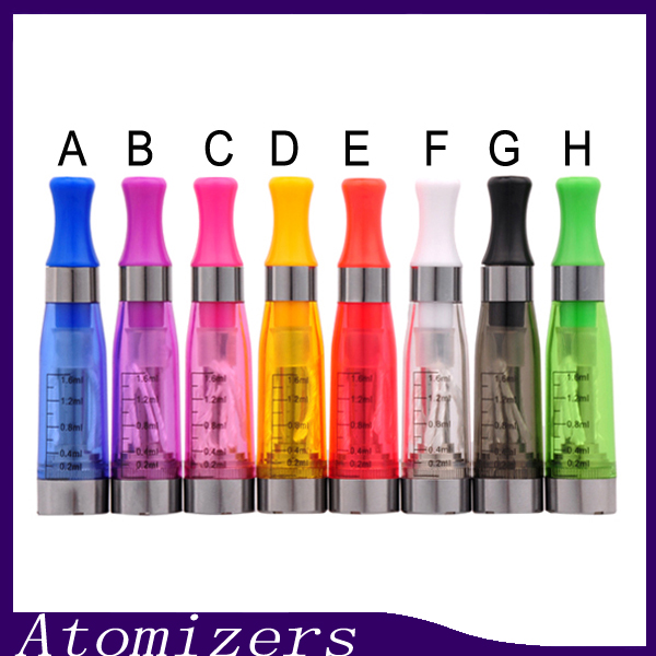 

CE4 Atomizer eGo Clearomizer 1.6ml 2.4ohm vapor tank Electronic Cigarette for e-cig battery colors CE4+ CE5 free shipping (0203190) 1