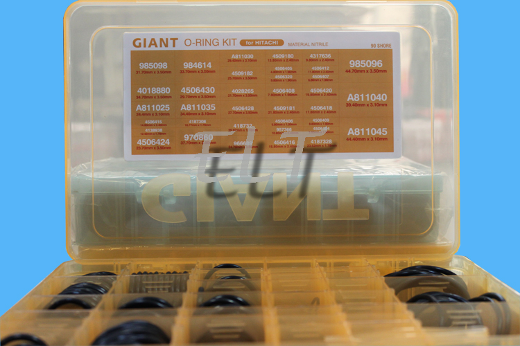 High Quality Hydraulic Rubber O-ring Kit Seal Ring for Excavator Parts Hitachi-image-372151906
