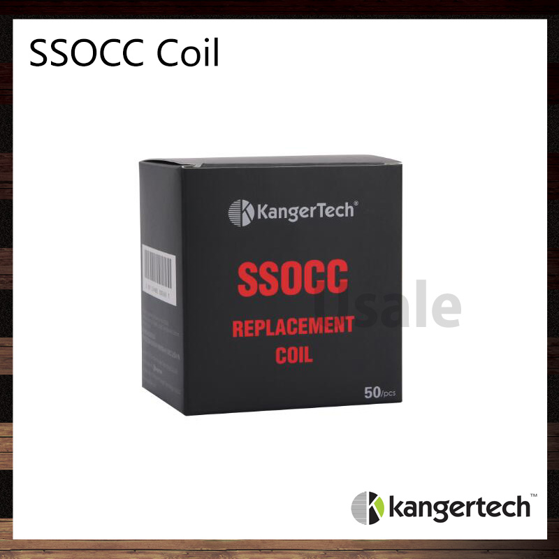 

Kanger SSOCC Coils 0.5ohm 1.2ohm 1.5ohm Ni200 0.15ohm Replace Coil Head For Kanger Nebox Kit Subvod Kit Stainless Steel OCC 100% Original