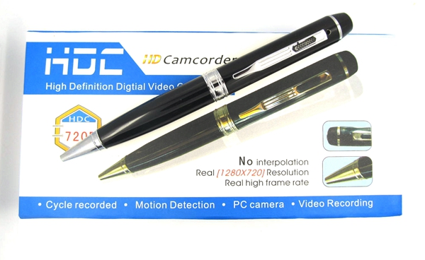 

Professional 1080P HD MINI Pen camera motion detection pen MINI DV DVR Digital voice video recorder mini camcorder silver/golden