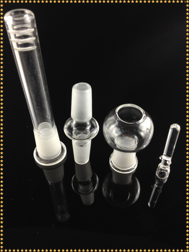 

Hookahs 14.5mm Oil rig for water pipe glass bong with downstem adapter dome and nail one set