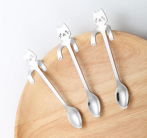 Mignon sirène Cuillère Poignée cuillères couverts café potable Outils Gadget De Cuisine