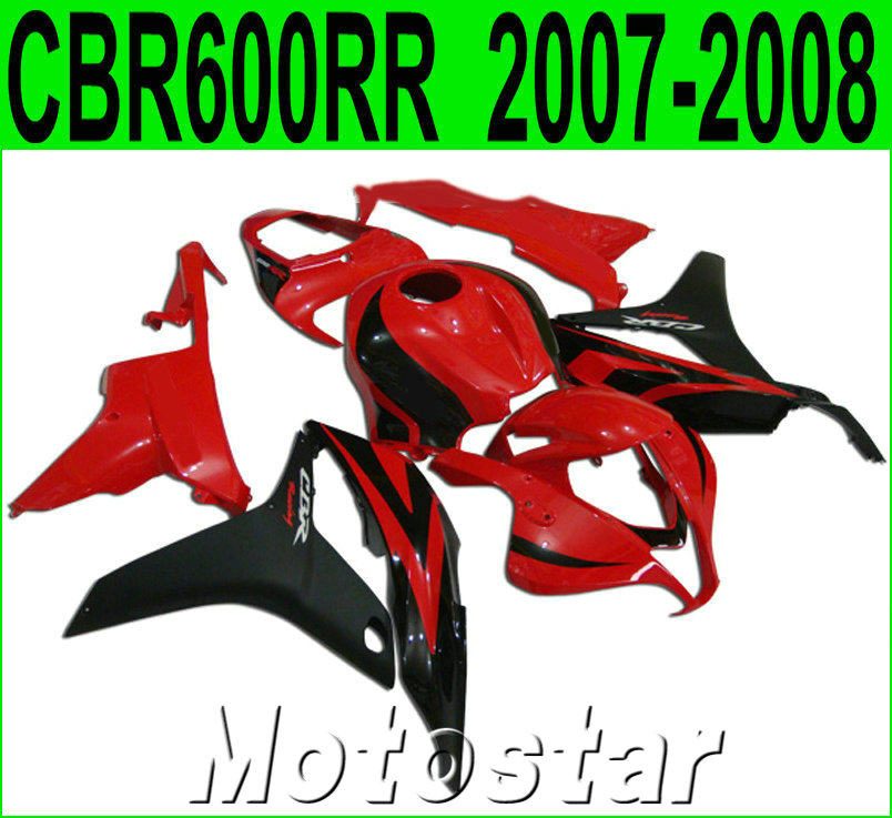 

Injection molding Customize bodywork for HONDA CBR600RR 2007 2008 black red motorcycle fairing kit CBR 600RR F5 07 08 fairings LY62, Same as the picture shows