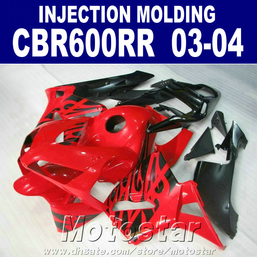 

LOW!Injection Molding red set for HONDA CBR 600RR fairing 2003 2004 cbr600rr 03 04 body repair parts GCUS, Same as picture