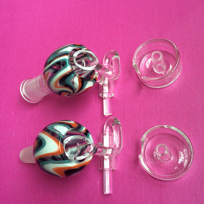 

Hot !! Newest Style male,female Quartz Nail Buckets Quartz Nail with Swing and Carb Cap Glass Water smoking Pipes Accessories