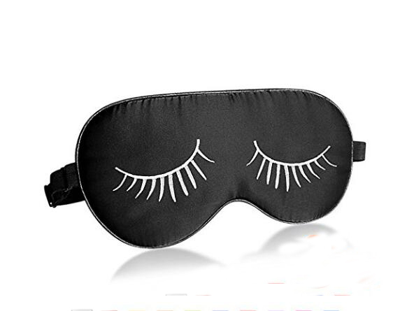 

Silk Sleep Mask with Eyelashes Patterns,Best Sleeping Eye Cover for Travel,Nap,Meditation,Blindfold with Adjustable Strap Eyes Mask by DHL