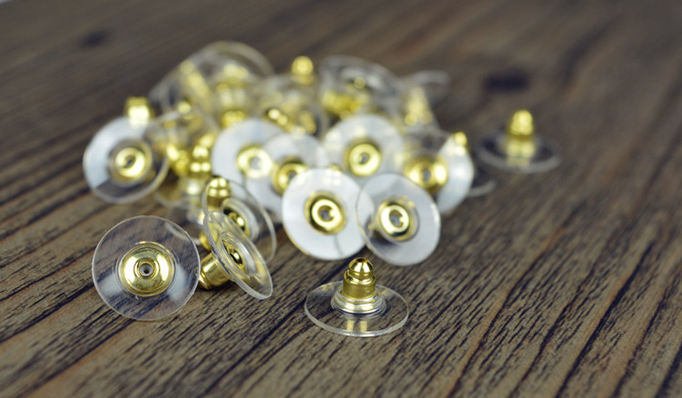 

DIY Accessories Earring Back Stoppers Ear Post Nuts Jewelry Findings Components Gold Silver Earnuts Earrings Back