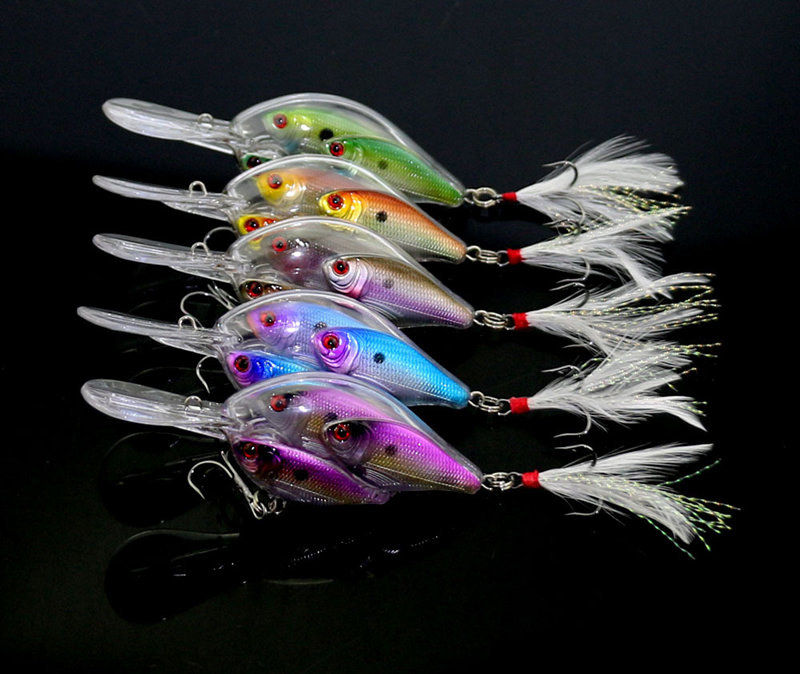 

Threadfin Shad Crankbait Fly Fishing Hard lures 9.7cm 18g 3D eyes Live Target bait for bass fishing