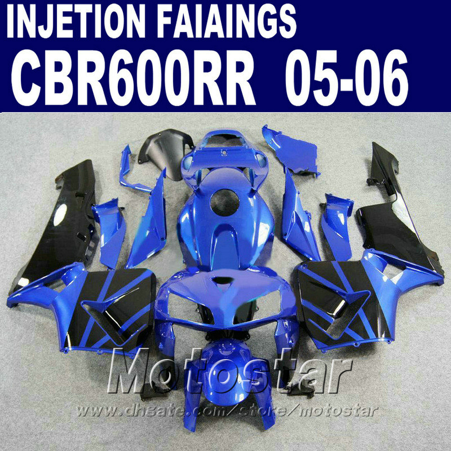 

Blue fit parts Injection Molding for HONDA CBR 600 RR fairing 2005 2006 cbr600rr 03 04 cbr 600rr fairing kit IF5V, Same as picture
