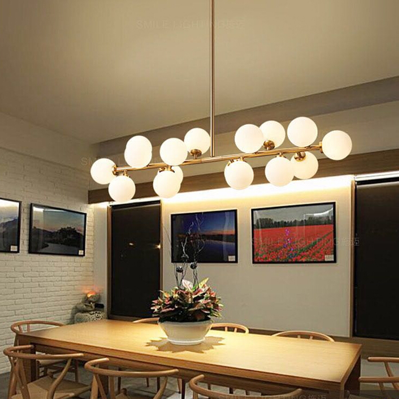 

Magic Bean G4 LED Milk Glass Pendant Lamp Globe Ball Lampshade Art Droplight