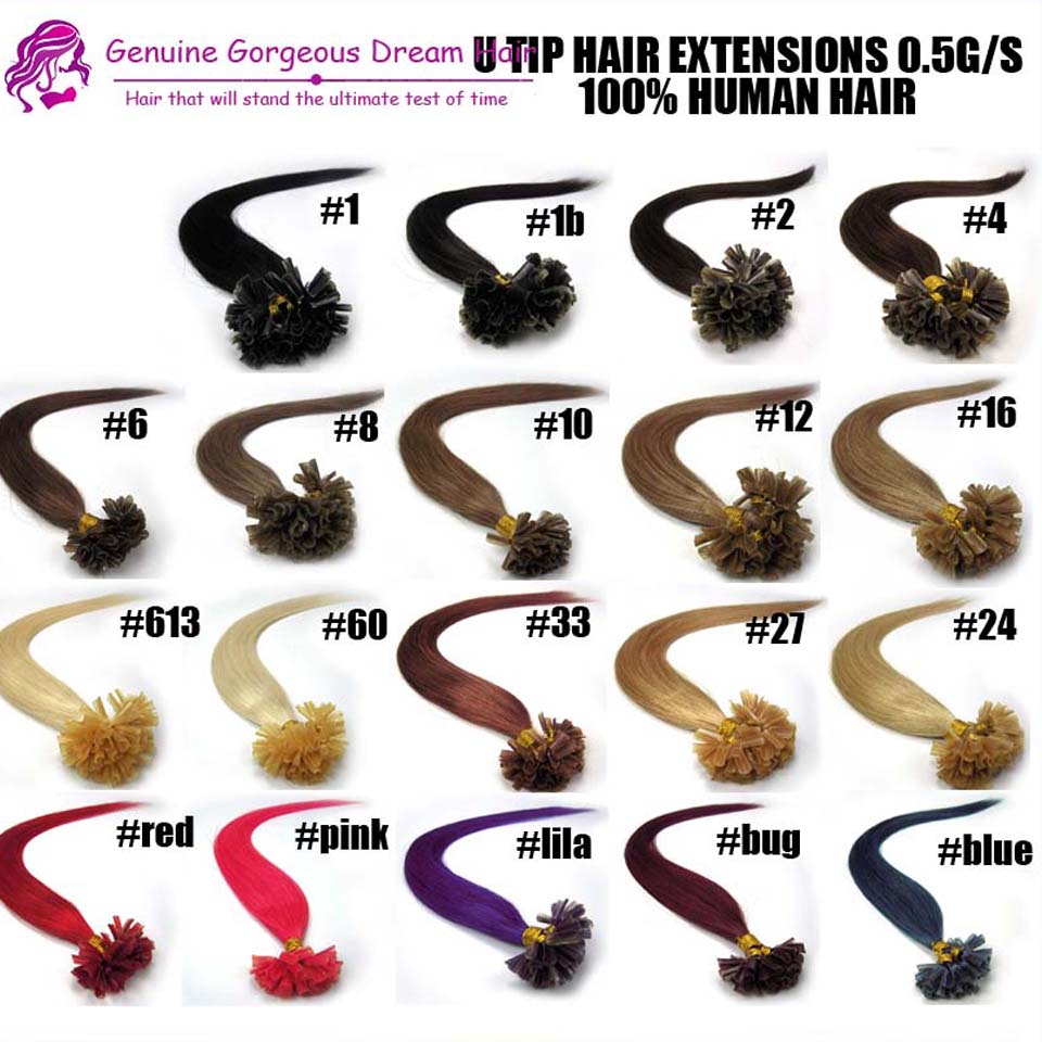 

EVET Malaysian Human Hair Extensions Nail U Tip Extensions Straight #613 7A Grade 50g lot Unprocessed Hair Promotion