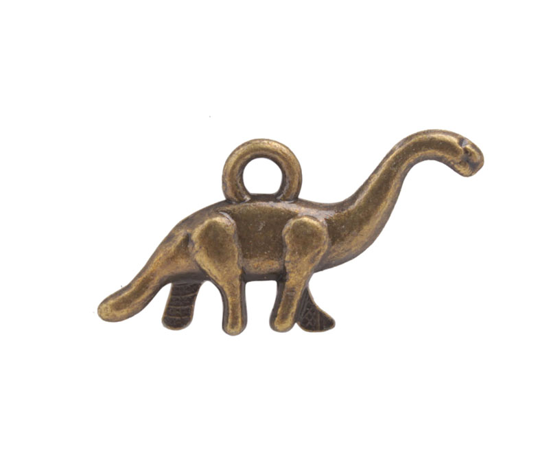 

20 PCS Fashion Antiqued Bronze alloy metal Dinosaur Charms #92287, Bronze;silver