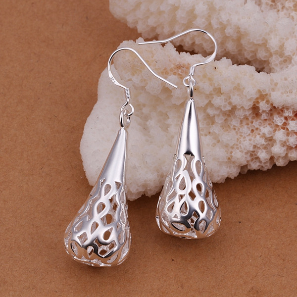 

Brand new sterling silver plated Pierced Earrings DFMSE337,women's 925 silver Dangle Chandelier earrings 10 pairs a lot factory direct sale