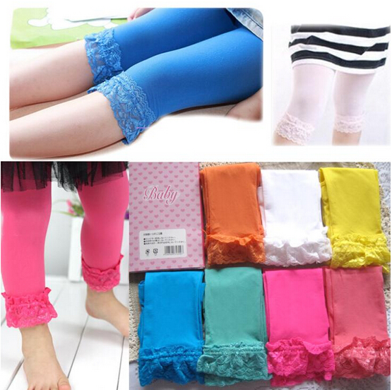 

Fashion baby kids girls velvet leggings candy color lace leggings girl fashion summer autumn cute dress leggings tight pants, Multi-color