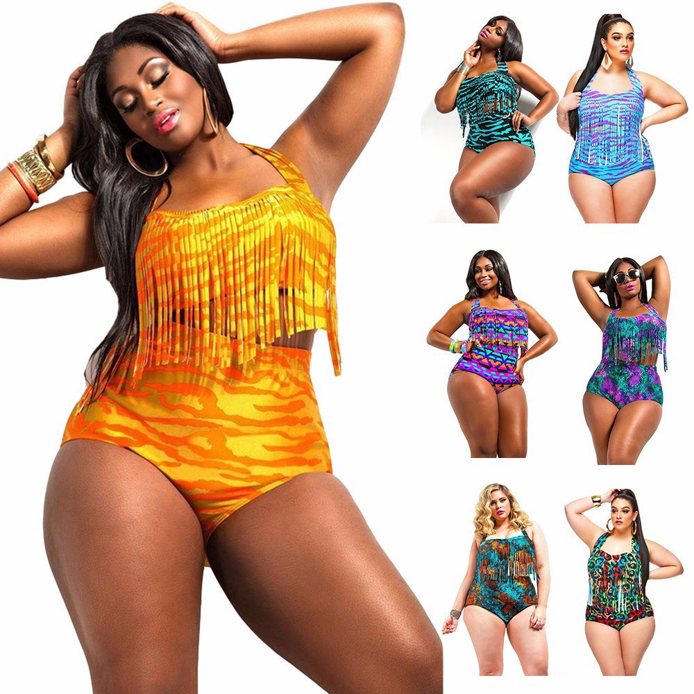 cute plus size high waisted bathing suits