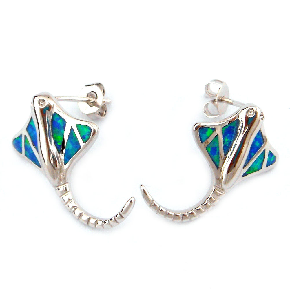 

silver opal earring fashion jewelry