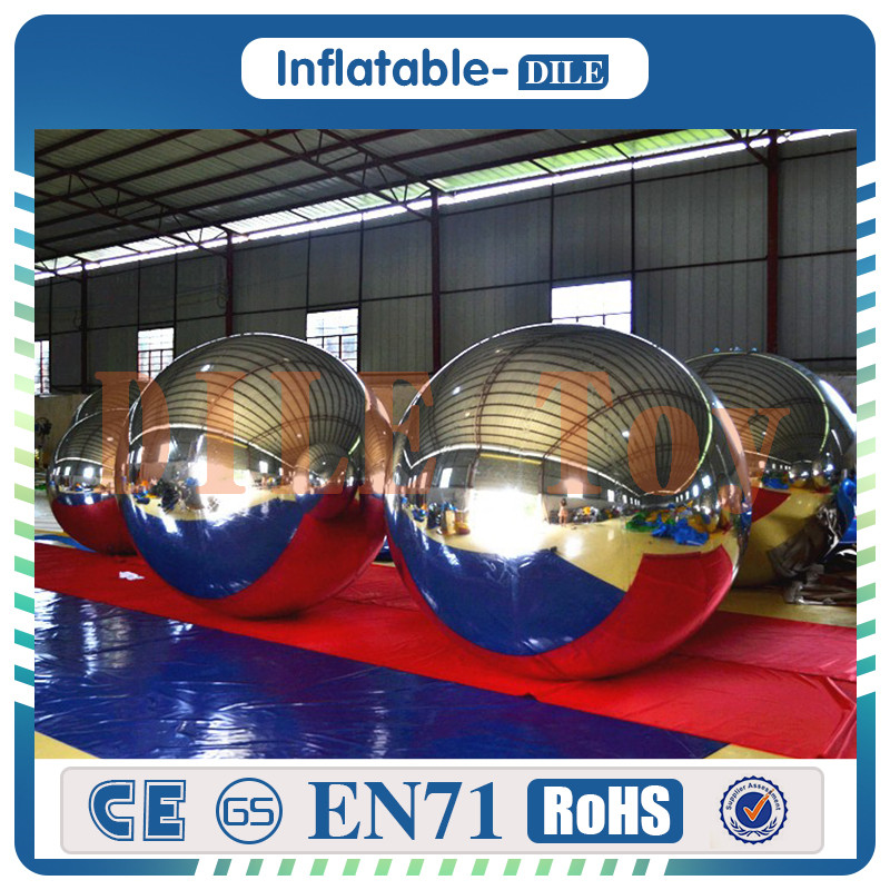 

Free Shipping 1.5m Diamete Inflatable Mirror Surface Christmas Ball Disco Mirror Ball Light Mirror Reflection Stage Festival Hanging Balloom
