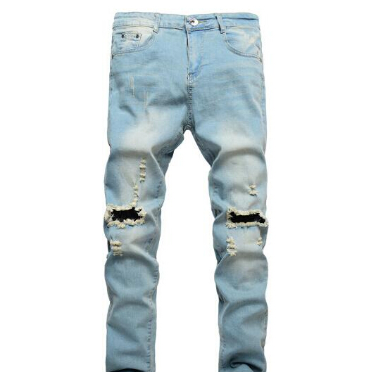 

Men Jeans Hot Street Style Ripped High Street Autumn Spring Fall New Straight Pencil Pants, K16