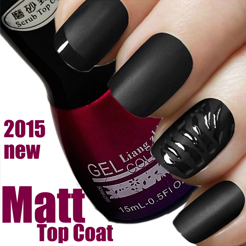 Wholesale-15ml Matt Matte Top Manteau 2015 Nouveau scellement intense Protégez la couche de finition à ongles secs 0.5oz salon pour les ongles ac