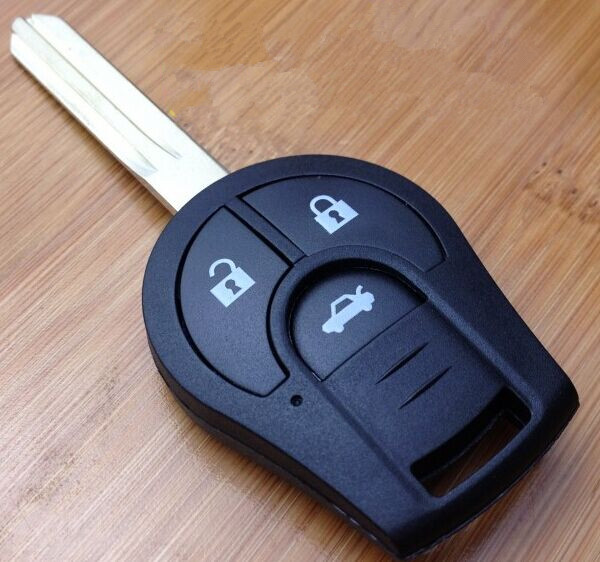 

GOOD QUALITY ! Blank Shell for Nissan Sunny March Remote Key 3 Button, Black