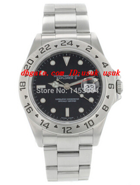 

Factory Supplier Luxury Wristwatch 2018 Stainless Steel Bracelet Black II 16570 Automatic Movement Mens Men's Watch Watches, Slivery;brown