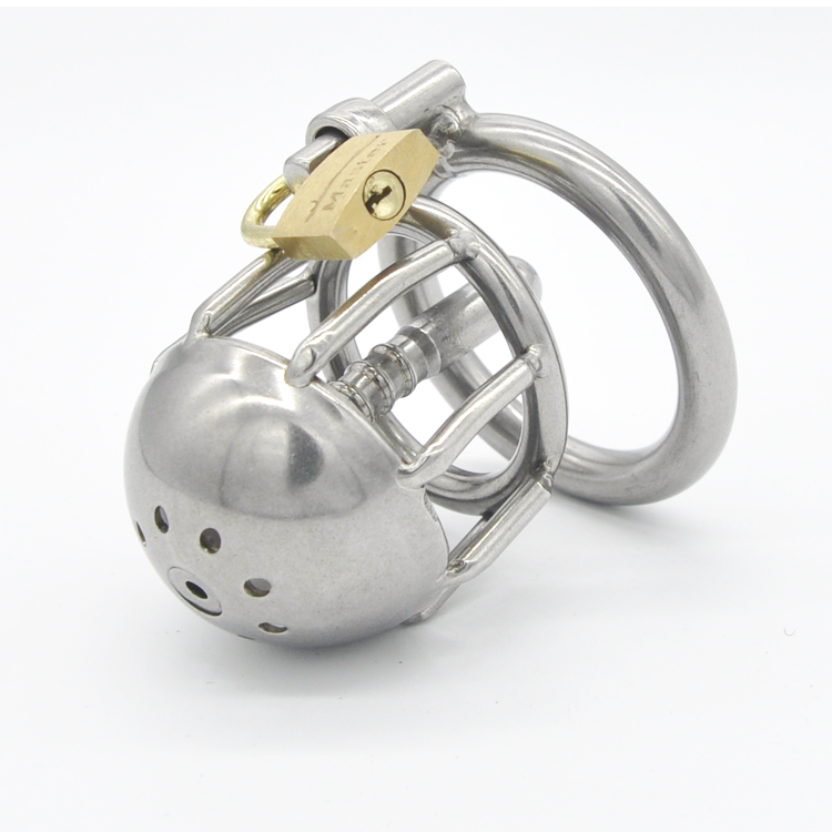 

Wholesale - Latest design Stainless steel Male chastity devices More short Cage Urethral Tube Coming A088