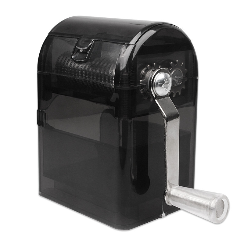 

wholesale Hand-cranked Grinder Metal Herb Smoking Grinders Tobacco Cigarette Crusher Plastic Case Smoke Hand Crank Muller
