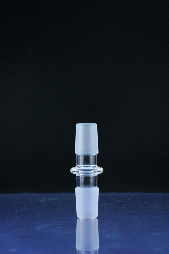 

Super 14MM 19MM Male to Male Strainght Joint Glass Water Pipe Adapter Clear Glass Dome Adapter Glass Converter 18.8mm 14.5mm