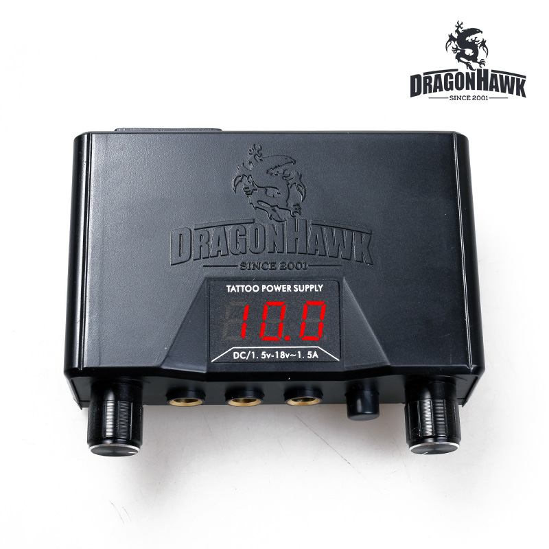 

High quality LCD Digital tattoo power supply Black color durable & convenient best price P069
