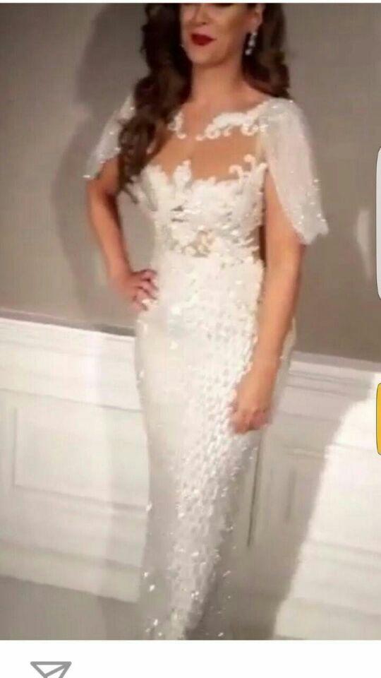 

Evening dress Yousef aljasmi Labourjoisie Sheath Sweetheart Off shoulder Crystals Beads Kim kardashian Zuhair murad, Same with picture