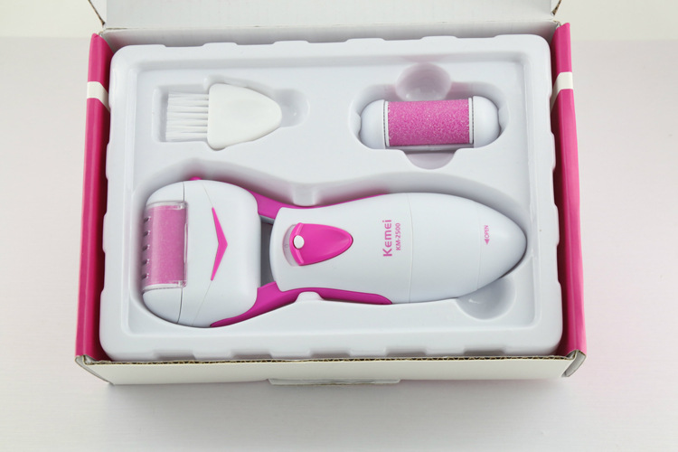 

KEMEI Electric Callus Remover Foot Scrubber & Micro Pedicure Exfoliating File Tool Battery Operated Repair & Smooth Cracked