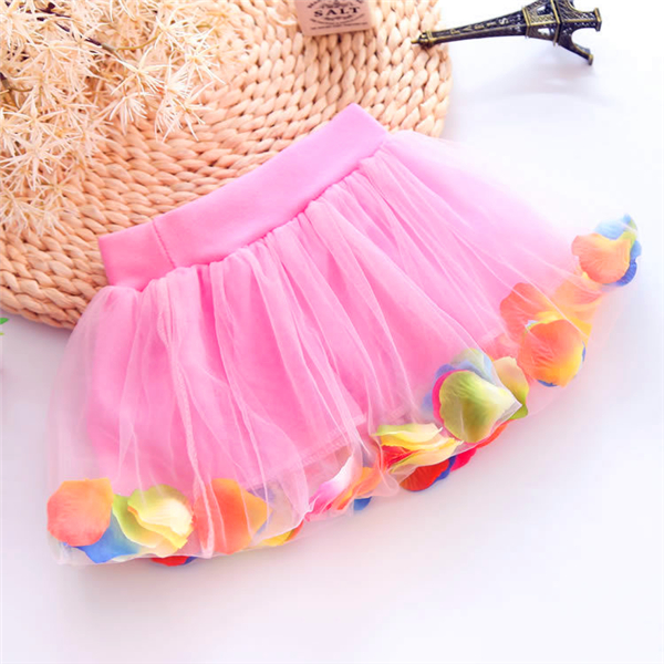 

Pettiskirt Girls Floral Tutu Lace Dress Baby Cute Baby Girl Kid Chiffon Fluffy Tutu Dance Party Christmas Pettiskirt 0-10Y, Pink