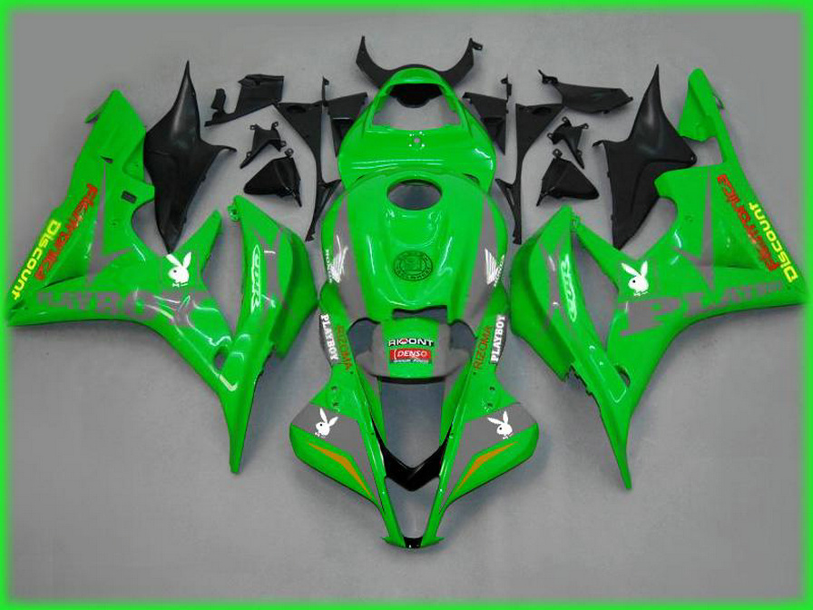 

Injection molding fairing kit for HONDA CBR600RR 07 08 aftermarket CBR 600RR F5 2007 2008 green black high quality fairings set FG54, Same as the picture shows