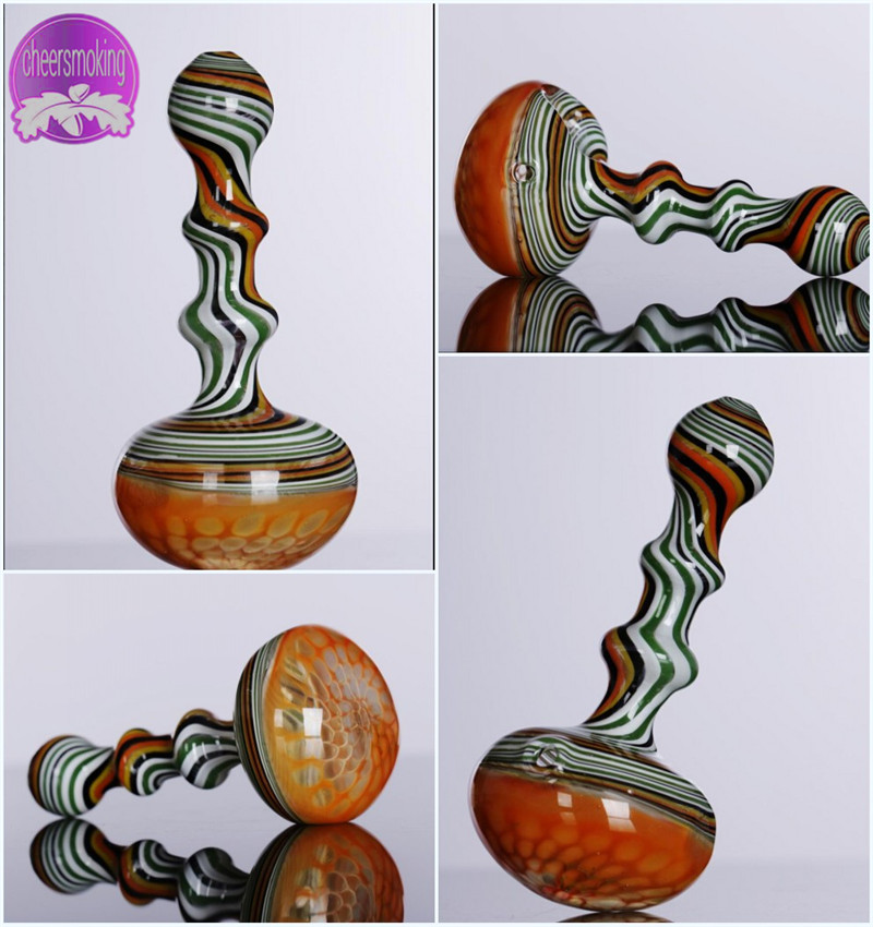 

2015 Wholesale colorful Mini Glass bongs smoking Pipes Hand Pipes hammer Pipes mixed colors free shipping