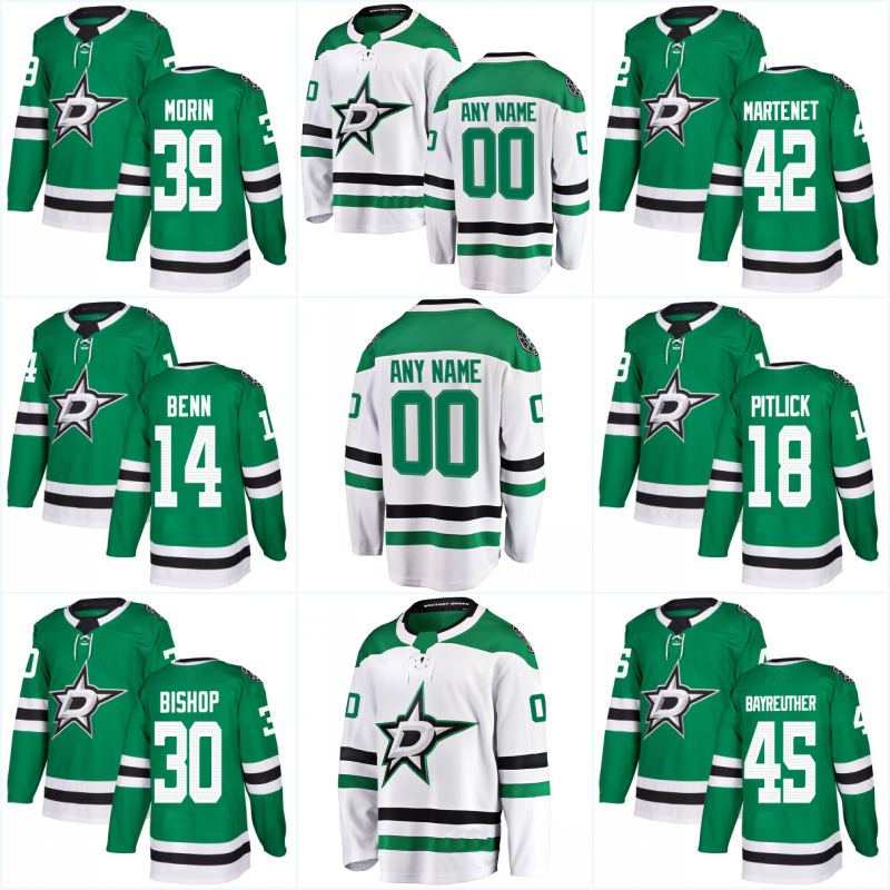 

2018 New Season Dallas Stars Jerseys 3 John Klingberg 23 Esa Lindell 33 Marc Methot 5 Jamie Oleksiak Custom Home Hockey Jersey