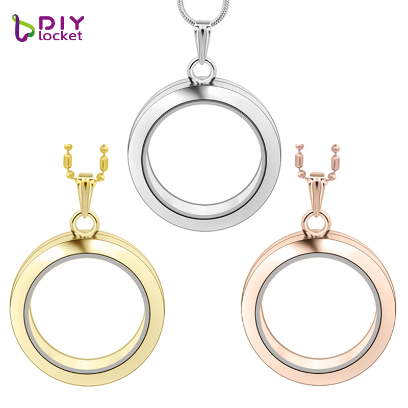 

1pc 30mm round magnetic glass floating charm 4 colors 2 styles memory photo locket (includ free chain) lsfl02-1