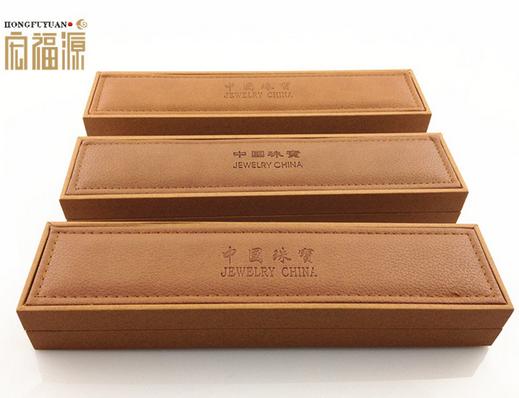 

Pearl necklace Leather packing box wholesale custom shopping malls articles HFY-30