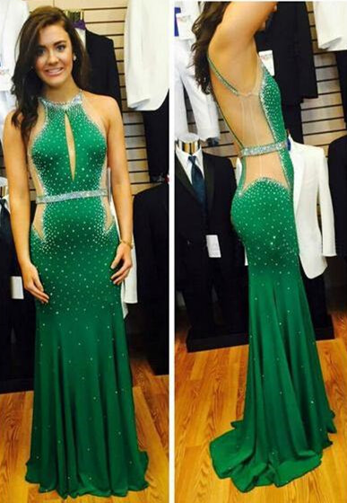 

Sparking Beaded Crystal Green Prom Dresses Vestidos de Festa Custom made back Zipper Chiffon Sexy Mermaid Party Evening Gowns 2016, Light purple